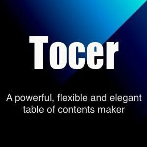 Tocer - table of contents maker WordPress plugin (formerly Fixed Toc)