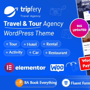 Tripfery – Travel & Tour Booking WordPress Theme